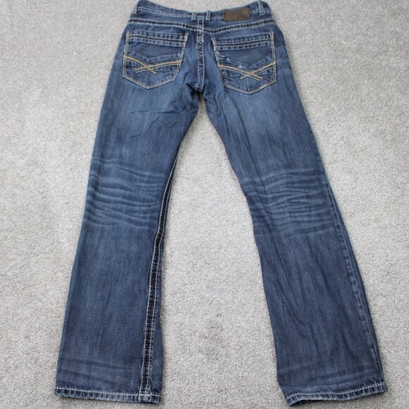 BKE Jake Jeans Mens 30R Blue Straight Leg Cotton Stretch Denim w/ 32"inseam - Picture 6 of 15